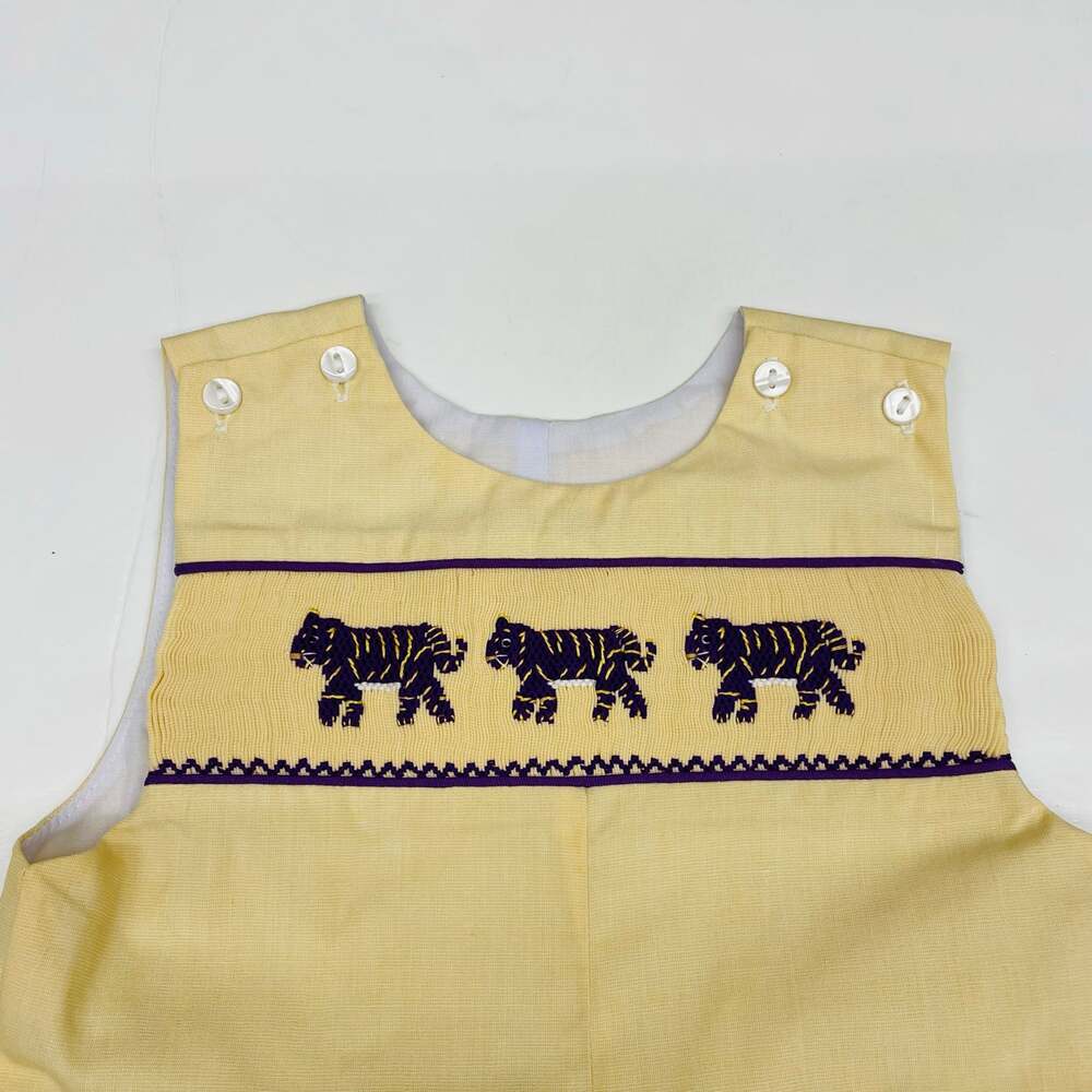 NWT Ruth & Ralph 9M LSU Smocked Jon Jon - Picture 2 of 5
